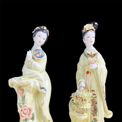 BỘ ( VÀNG ) TƯỢNG TỨ ĐẠI MỸ NHÂN